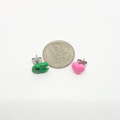 I Heart Dinosaurs Stud Earrings - Dino Love! Hand-sculpted