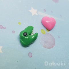 I Heart Dinosaurs Stud Earrings - Dino Love! Hand-sculpted