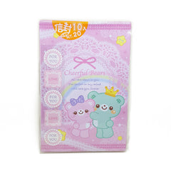 Cheerful Bears - Set of 10 Cute Envelopes (pink)