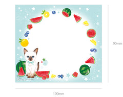 Siamese Kitty & Fruits Memo Pad!