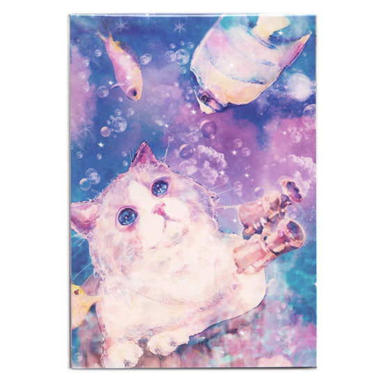 Tokotoko Circus : Fish Gazing - Gorgeous Cat Memo Pad