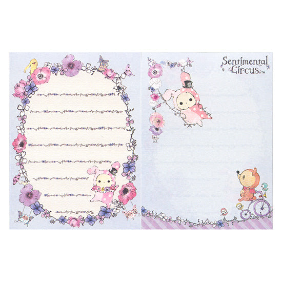 San-X : Sentimental Circus Mini Memo Pad! Shappo Swinging