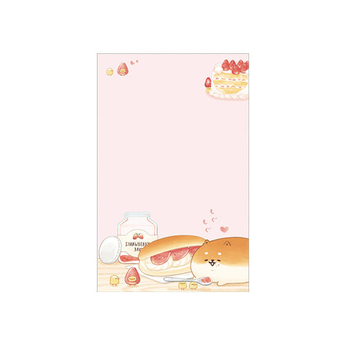 Bakery Borks - Mini memo pad - Doggo loves Strawberry Jam!