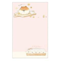 Bakery Borks - Mini memo pad - Breadboard bros!! Cute bread loving dogs