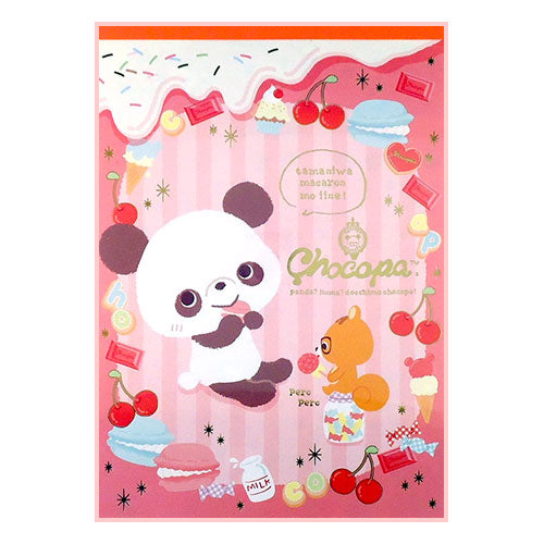 San-X : Chocopa memo pad! (chocaholic panda!) Vintage 2013