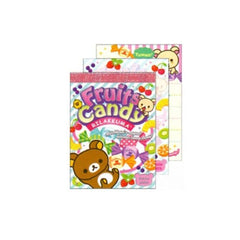San-X : Rilakkuma Fruits Candy mini memo pad - Vintage 2014!