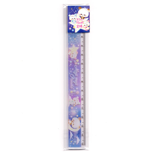 Crux : Moji Moji Panda Ruler - 15cm | Daisuki
