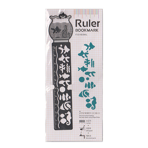 Cute Fish Stencil Ruler - 10cm - Create straight lines and lovely silhouettes!