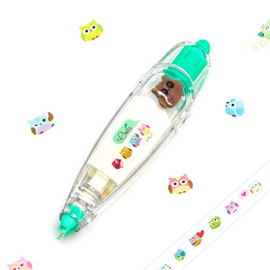 Roll on Owls Tape (Like correction tape but cute kitties!) Diary / Planner decoration