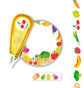 Roll on Decorative Food Tape (Like correction tape but with cute foods!) Diary / Planner decoration