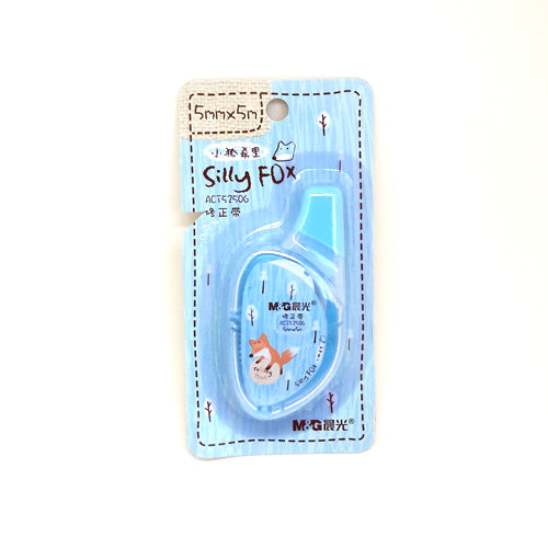 Silly Fox White Correction Tape (Blue Pack)